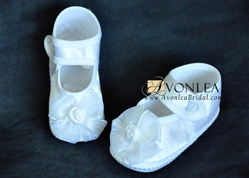 Newborn Infant Girl Flower Shoes