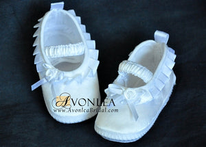 Newborn Infant Girl Pleated Shoes